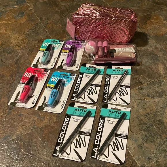 ✨ Makeup Bundle ✨ Ulta GWP Fall 2023 w/4 LA Colors Mascaras and 4 Eyeliners - Picture 1 of 12